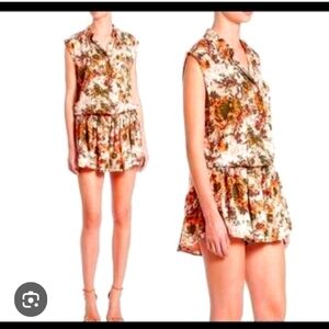 Chic Brown and Cream Mini Dress